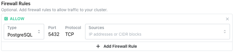 Firewall rules
