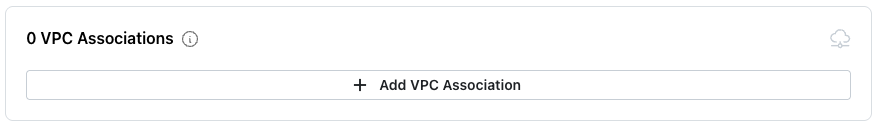 The cluster's VPC associations 